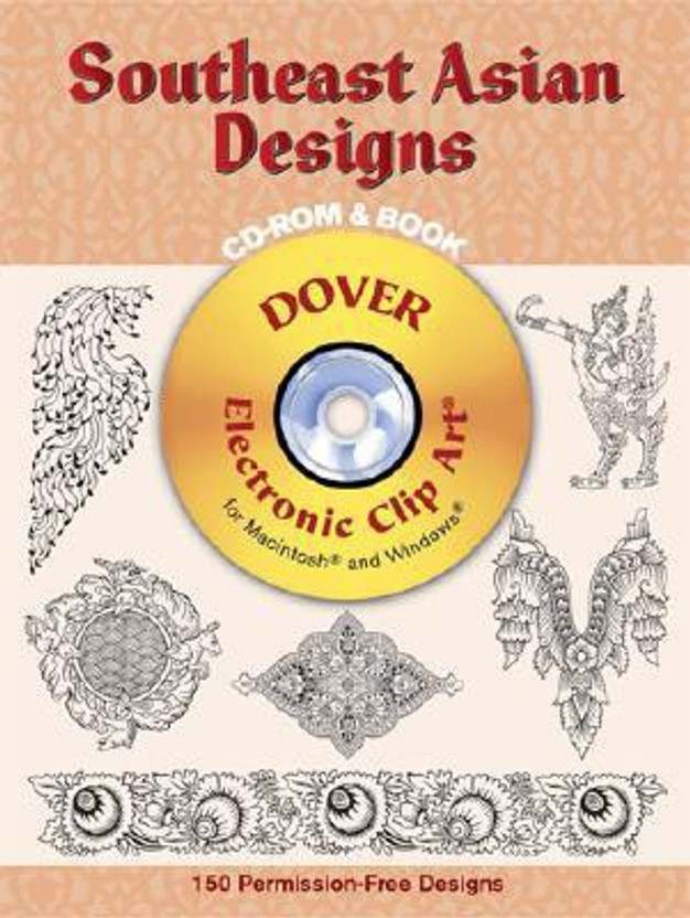 Art asian book cd clip design dover electronic rom southeast images